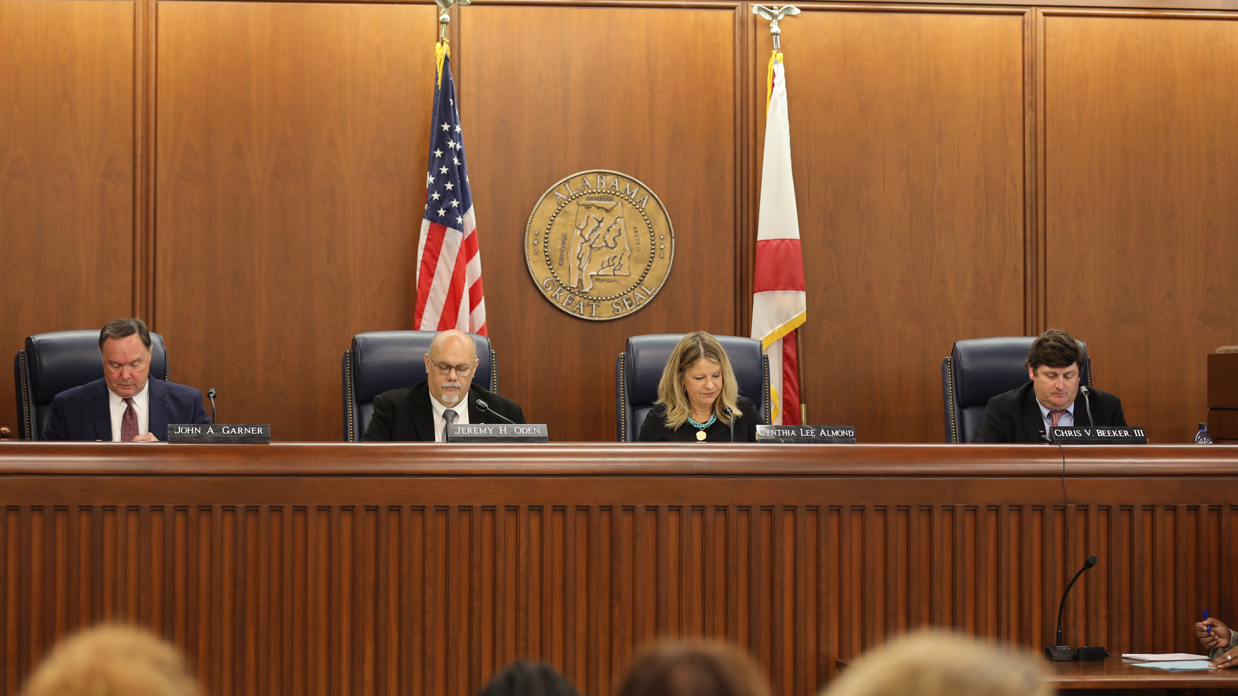 The Alabama Public Service Commission gathers for a meeting on Tuesday, where the commissioners approved Alabama Power’s request to buy the Lindsay Hill Generating Station for $622 million. Credit: Courtesy of Alabama Public Service Commission