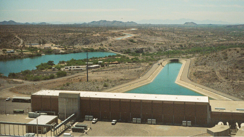 The Central Arizona Project has over 300 miles of canals that deliver Colorado River water to Phoenix and other areas. Credit: Jake Bolster/Inside Climate News
