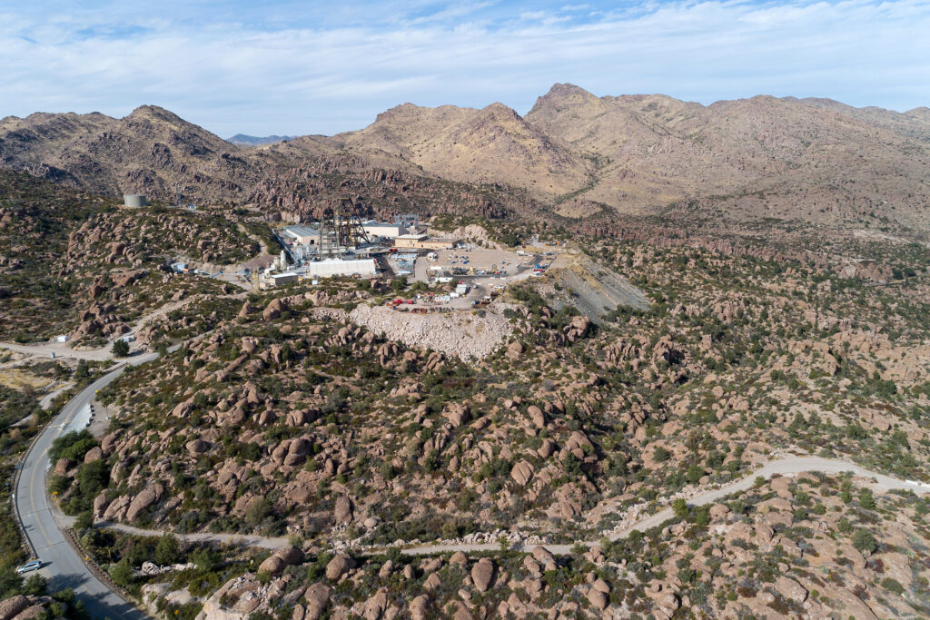 Resolution Copper’s proposed mine near the site of Oak Flat in Arizona will eventually create a giant sinkhole on land sacred to the Western Apache people. Credit: Elias Butler