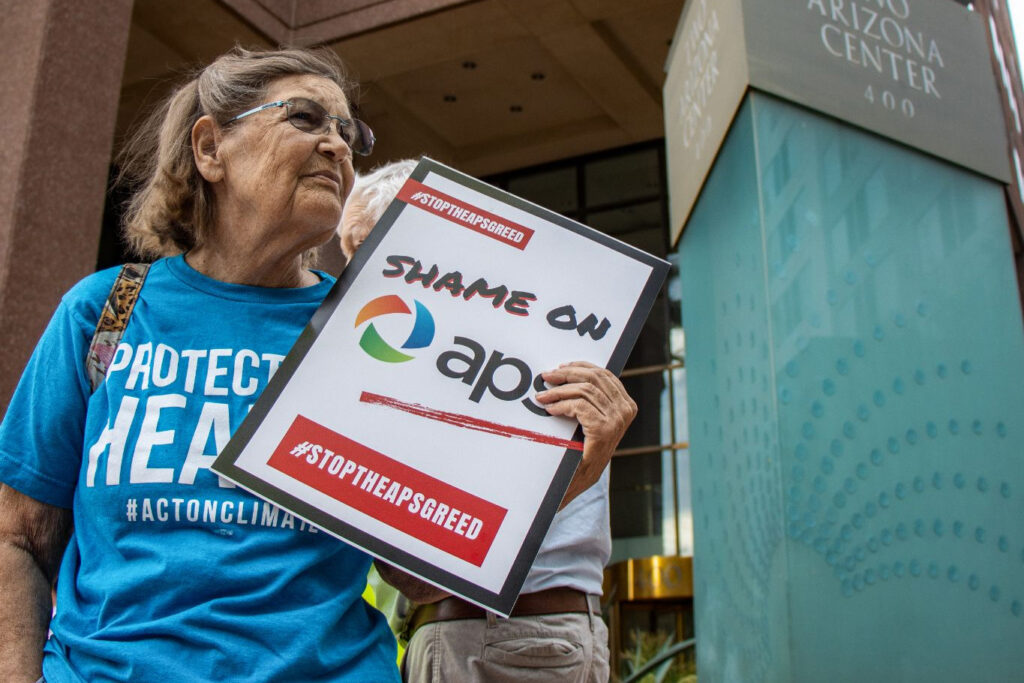 O Arizona Public Service reverteu seus compromissos de energia limpa no mês passado e anunciou um plano para construir um novo gasoduto no Texas. Crédito: Sierra Club