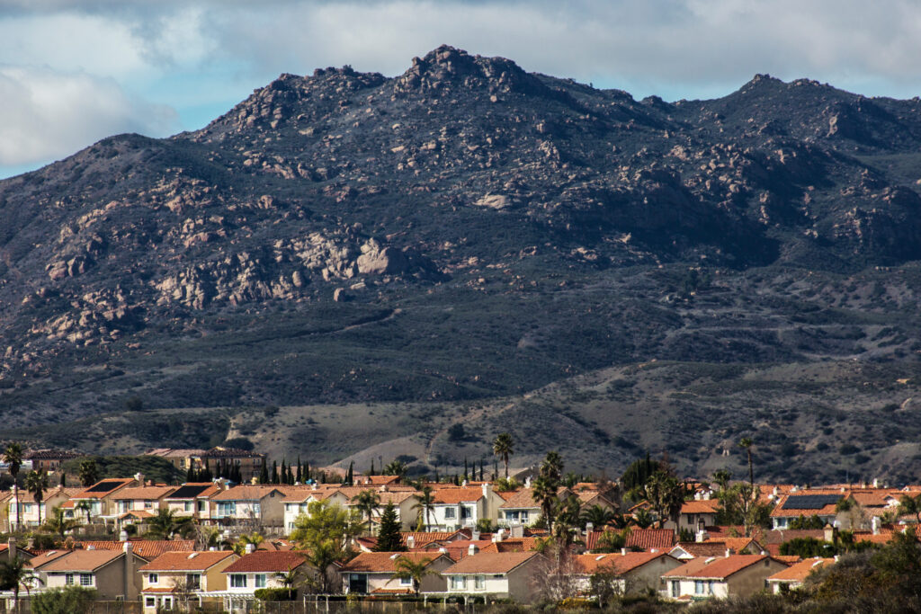 A view of the Porter Ranch area of Los Angeles on Jan. 8, 2016, where natural gas had been leaking from the Aliso Canyon storage facility since Oct. 23, 2015. Credit: Ted Soqui/Corbis via Getty Images