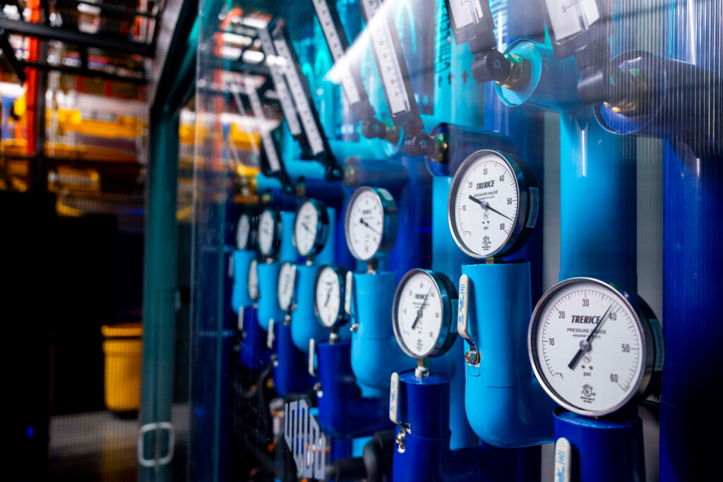 A data center’s liquid cooling system. Credit: Amanda Andrade-Rhoades/The Washington Post via Getty Images