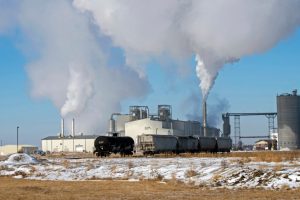 A view of the POET Bioprocessing ethanol plant in Jewell, Iowa. Credit: Michael Siluk/UCG/Universal Images Group via Getty Images