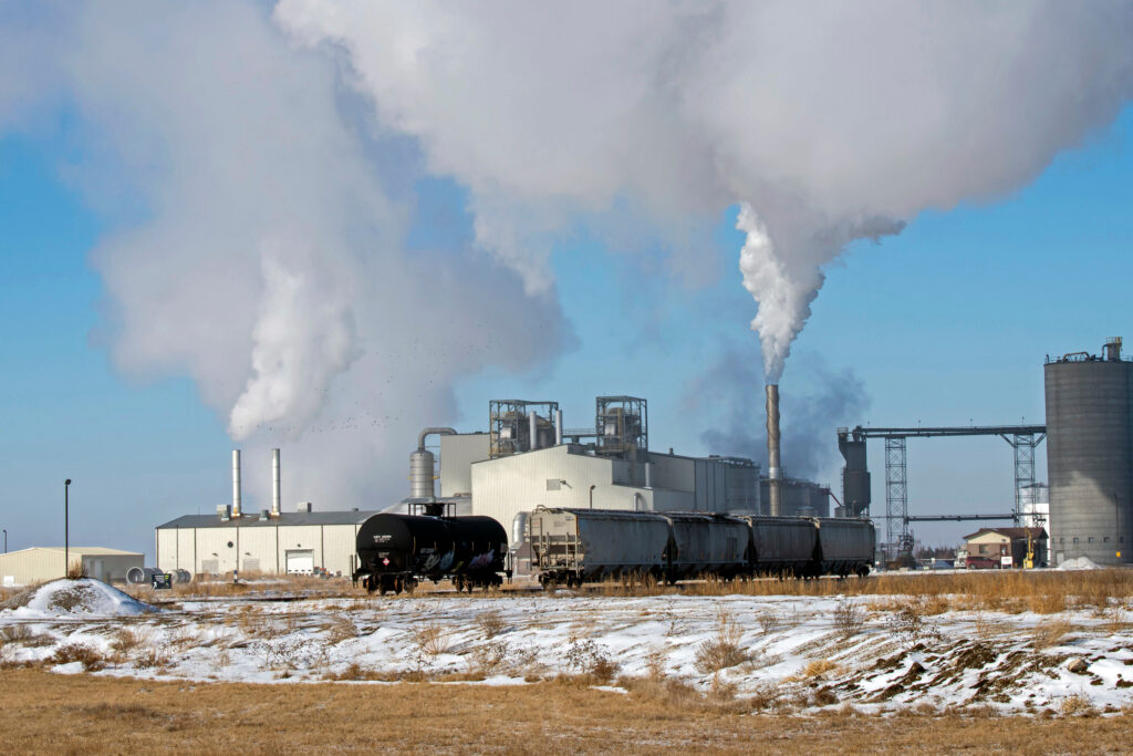 A view of the POET Bioprocessing ethanol plant in Jewell, Iowa. Credit: Michael Siluk/UCG/Universal Images Group via Getty Images