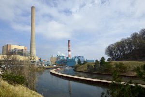 A view of the J.H. Campbell coal-fired power plant in West Olive, Mich. Credit: Consumers Energy