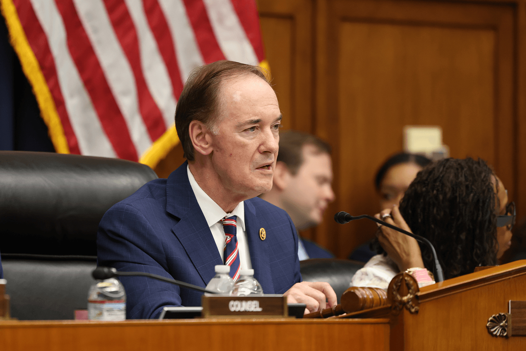 Rep. John Joyce (R-Pa.) questioned DC Water CEO David Gadis at the Wednesday hearing about the collapse of the Potomac Interceptor sewer line. Credit: House Committee on Energy and Commerce