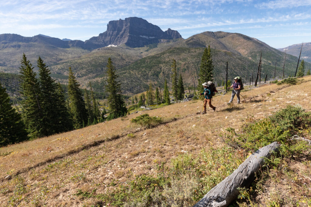 Hikers walk along a trail in Montana’s Custer Gallatin National Forest. Credit: Jacob W. Frank/National Park Service