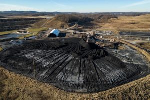 A pile of coal is seen at the Longview power plant in Maidsville, W.Va. Credit: Salwan Georges/The Washington Post via Getty Images