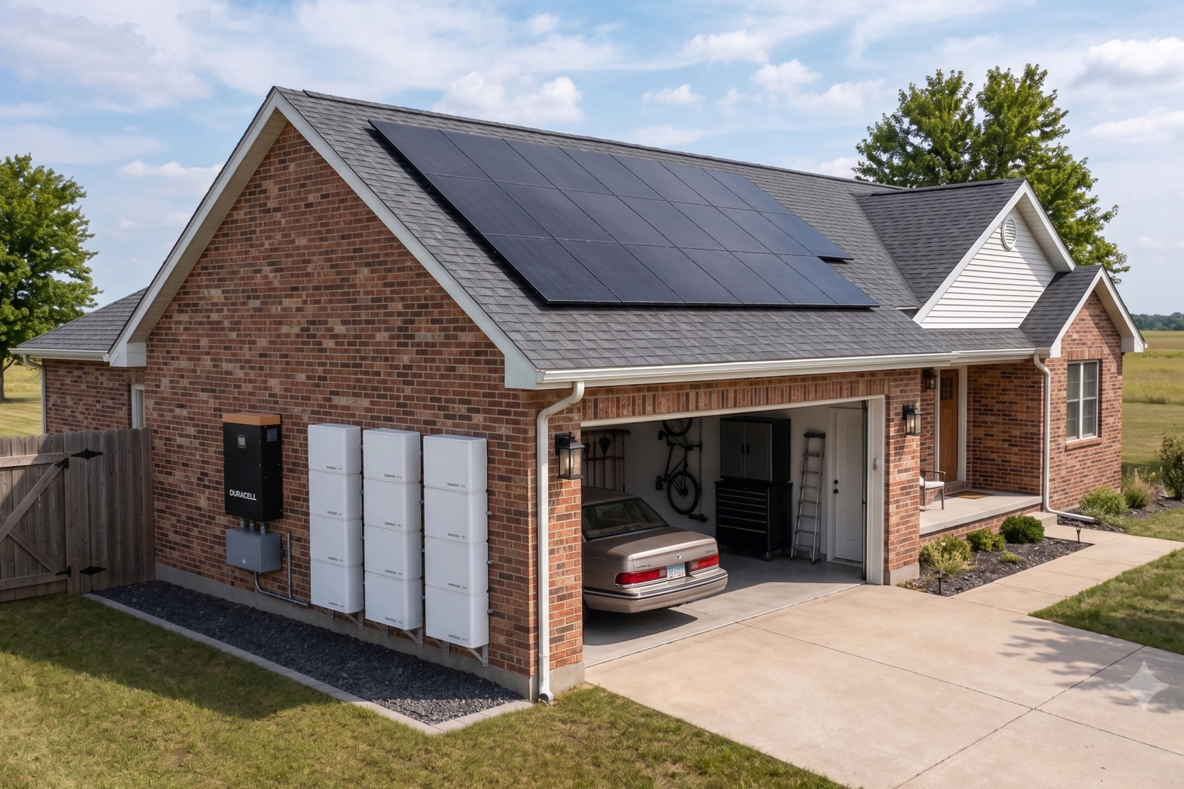 Rooftop solar and batteries are shown in a promotional image for Solrite, a company now entering the Illinois market for virtual power plants. Credit: Solrite