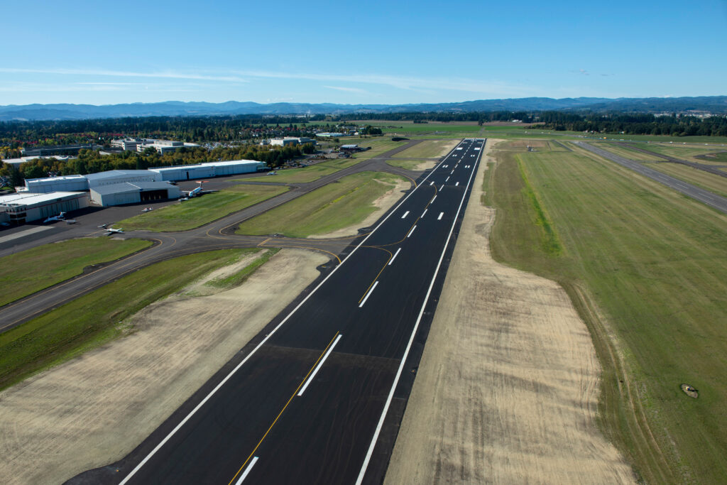 The runway at the Hillsboro Airport in Oregon. Credit: Port of Portland