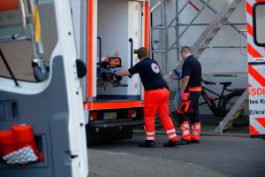 Paramedics load a nursing home resident into an ambulance during high temperatures on June 27 in Dormagen, Germany. Credit: Henning Kaiser/picture alliance via Getty Images