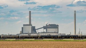 A view of the Walter Scott Jr. Energy Center, a coal-fired power plant owned MidAmerican Energy, in Council Bluffs, Iowa. Credit: Michael Siluk/Universal Images Group via Getty Images