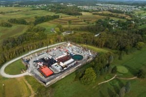 A fracking pad in Westmoreland County, Pennsylvania. Credit: Ted Auch/FracTracker Alliance