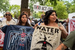during an Indigenous climate protest in Washington, D.C., on Sept. 8, 2022. Credit: Craig Hudson/The Washington Post via Getty Images