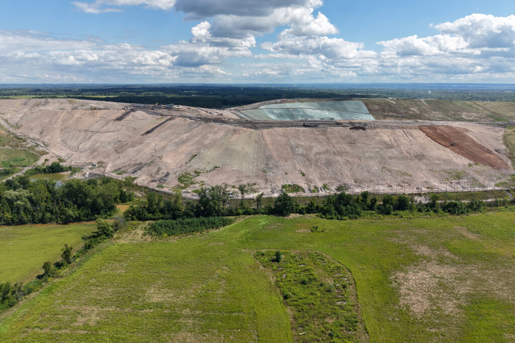 Seneca Meadows in New York’s Finger Lakes region is the state’s largest landfill. Credit: Courtesy of Mark Pitifer