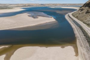 The Green River flows into the Fontenelle Reservoir on May 28 near La Barge, Wyo. Credit: Natalie Behring/Getty Images